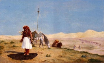 Religious Painting - Prayer in the Desert Arab Jean Leon Gerome Islamic
